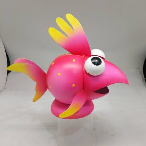 Pink Fish Finial